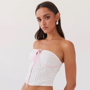 COPY - Peppermayo All My Affection Bustier Top Pink